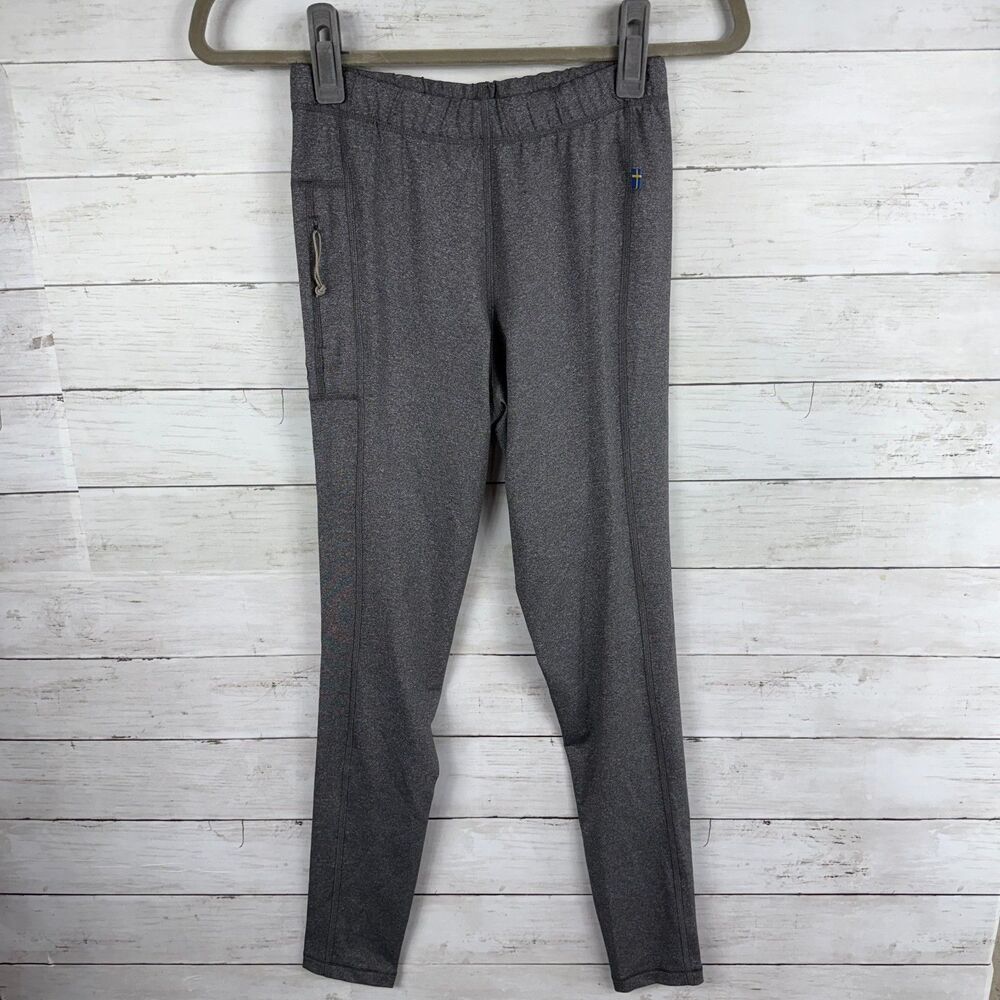 Fjallraven Grey Athletic Pocket Leggings